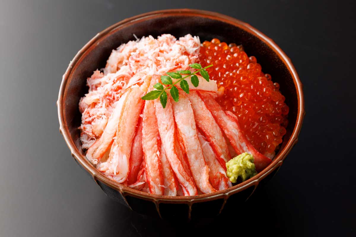 FLASH FREEZING　　　　　　蒸し紅ずわいがに棒肉