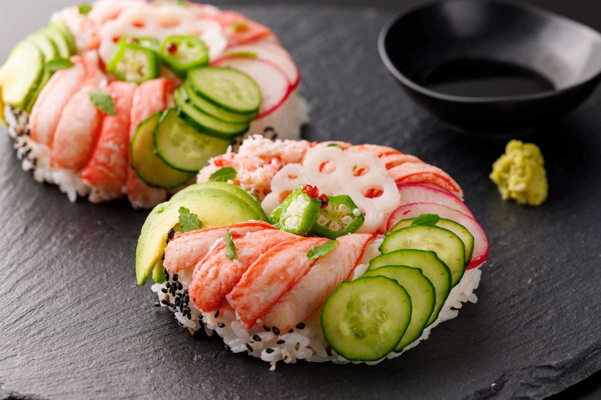 FLASH FREEZING　　　　　　蒸し紅ずわいがに棒肉