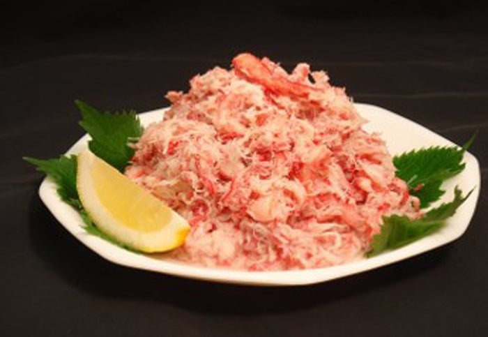 FLASH FREEZING　　　　　　　　　蒸し紅ずわいがに棒肉くずれ